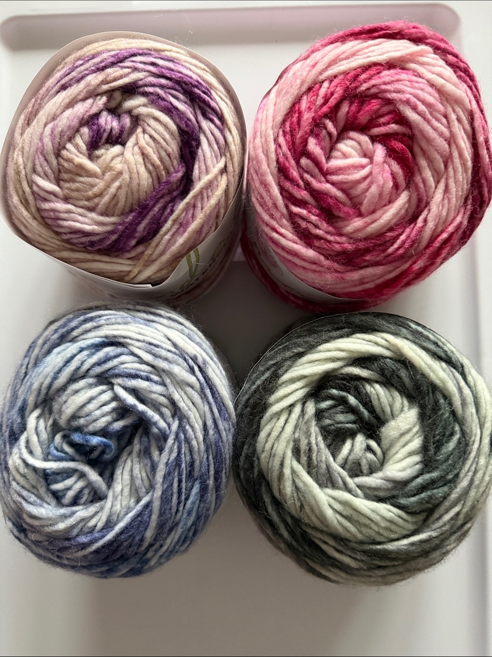 Mandala watercolors yarn